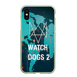 Чехол iPhone XS Max матовый Watch Dogs 2: Network Hack
