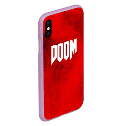 Чехол iPhone XS Max матовый DOOM: Marsian Blood, цвет: 3D-сиреневый — фото 2