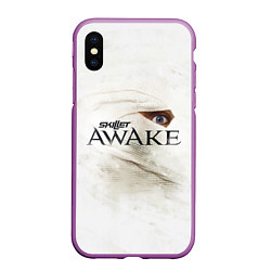 Чехол iPhone XS Max матовый Skillet: Awake, цвет: 3D-фиолетовый