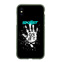 Чехол iPhone XS Max матовый Skillet: Sick of it