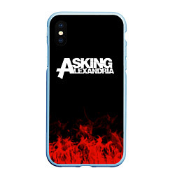 Чехол iPhone XS Max матовый Asking Alexandria: Flame