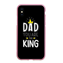 Чехол iPhone XS Max матовый Dad you are the King