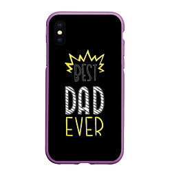 Чехол iPhone XS Max матовый Best Dad Ever