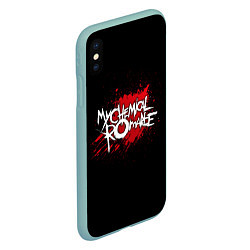 Чехол iPhone XS Max матовый My Chemical Romance: Blood, цвет: 3D-мятный — фото 2