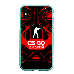 Чехол iPhone XS Max матовый CS:GO Андрей