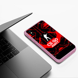 Чехол iPhone XS Max матовый CS:GO - Ашот, цвет: 3D-розовый — фото 2