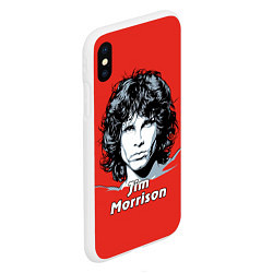 Чехол iPhone XS Max матовый Jim Morrison, цвет: 3D-белый — фото 2