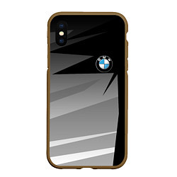 Чехол iPhone XS Max матовый BMW 2018 SPORT, цвет: 3D-коричневый