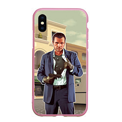 Чехол iPhone XS Max матовый GTA V: Michael