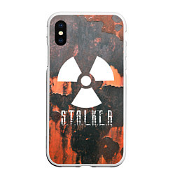 Чехол iPhone XS Max матовый S.T.A.L.K.E.R: Orange Toxic, цвет: 3D-белый