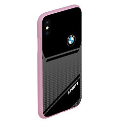 Чехол iPhone XS Max матовый BMW SPORT БМВ СПОРТ, цвет: 3D-розовый — фото 2