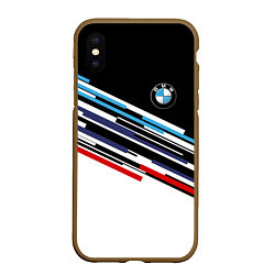 Чехол iPhone XS Max матовый BMW BRAND COLOR БМВ, цвет: 3D-коричневый
