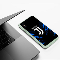 Чехол iPhone XS Max матовый JUVENTUS Sport, цвет: 3D-салатовый — фото 2