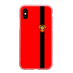 Чехол iPhone XS Max матовый Советский Союз, цвет: 3D-баблгам