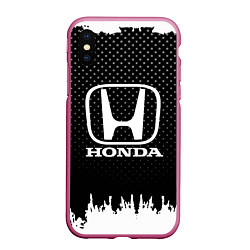 Чехол iPhone XS Max матовый Honda: Black Side