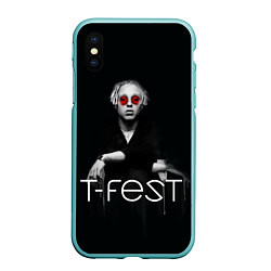 Чехол iPhone XS Max матовый T-Fest: Black Style