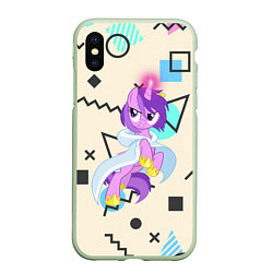 Чехол iPhone XS Max матовый My Little Pony, цвет: 3D-салатовый