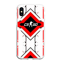 Чехол iPhone XS Max матовый CS:GO Techno Cyrex, цвет: 3D-белый