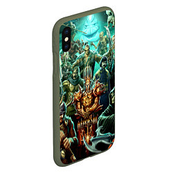 Чехол iPhone XS Max матовый Heroes III, цвет: 3D-темно-зеленый — фото 2