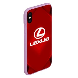 Чехол iPhone XS Max матовый Lexus: Red Light, цвет: 3D-сиреневый — фото 2