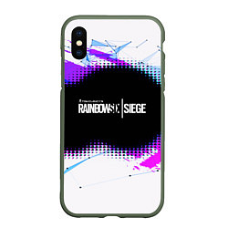 Чехол iPhone XS Max матовый Rainbow Six Siege: Color Style