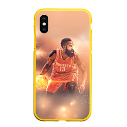 Чехол iPhone XS Max матовый NBA Rockets 13