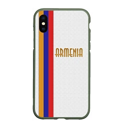 Чехол iPhone XS Max матовый Armenia Line