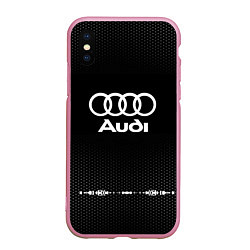 Чехол iPhone XS Max матовый Audi: Black Abstract