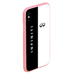 Чехол iPhone XS Max матовый Infiniti: Black & White, цвет: 3D-баблгам — фото 2