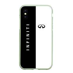 Чехол iPhone XS Max матовый Infiniti: Black & White