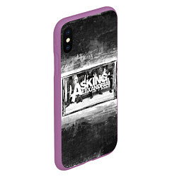 Чехол iPhone XS Max матовый Asking Alexandria, цвет: 3D-фиолетовый — фото 2