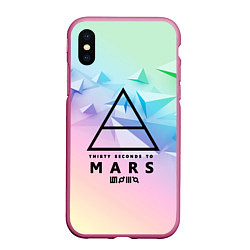 Чехол iPhone XS Max матовый 30 Seconds to Mars