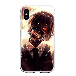 Чехол iPhone XS Max матовый Tokyo Ghoul, цвет: 3D-белый