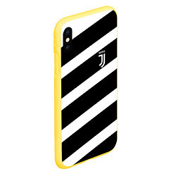 Чехол iPhone XS Max матовый Juve: B&W Lines, цвет: 3D-желтый — фото 2