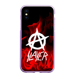 Чехол iPhone XS Max матовый Slayer Flame