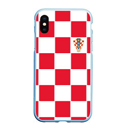 Чехол iPhone XS Max матовый Сборная Хорватии: Домашняя ЧМ-2018