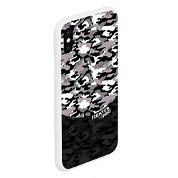 Чехол iPhone XS Max матовый Fighter PRO, цвет: 3D-белый — фото 2