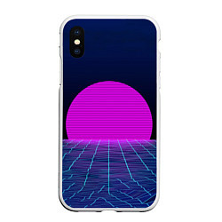 Чехол iPhone XS Max матовый Digital Sunrise