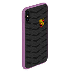 Чехол iPhone XS Max матовый Porsche: Grey Sport, цвет: 3D-фиолетовый — фото 2