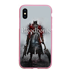 Чехол iPhone XS Max матовый Bloodborne: Hell Knight, цвет: 3D-розовый