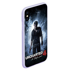 Чехол iPhone XS Max матовый Uncharted 4: A Thief's End, цвет: 3D-светло-сиреневый — фото 2