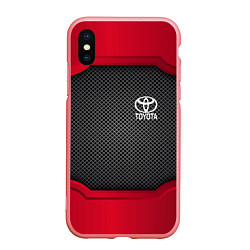 Чехол iPhone XS Max матовый Toyota: Metal Sport