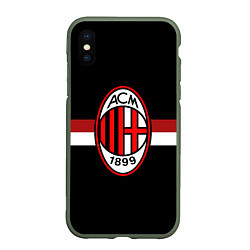 Чехол iPhone XS Max матовый AC Milan 1899