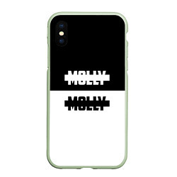 Чехол iPhone XS Max матовый Molly: Black & White