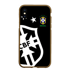 Чехол iPhone XS Max матовый Brazil Team: Exclusive