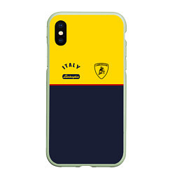 Чехол iPhone XS Max матовый Italy Lamborghini