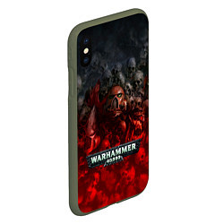 Чехол iPhone XS Max матовый Warhammer 40000: Dawn Of War, цвет: 3D-темно-зеленый — фото 2