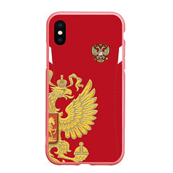 Чехол iPhone XS Max матовый Сборная России: эксклюзив, цвет: 3D-баблгам