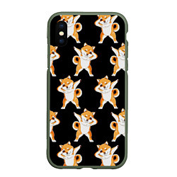 Чехол iPhone XS Max матовый Foxes Dab