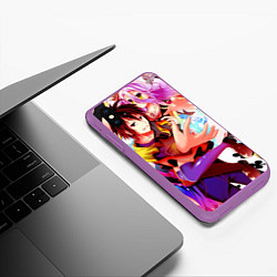 Чехол iPhone XS Max матовый No Game No Life, цвет: 3D-фиолетовый — фото 2